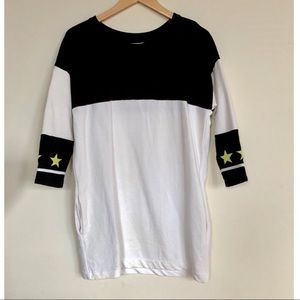 ❄️ Zara trafaluc Sweatshirt Dress w/ Stars - Sz: S